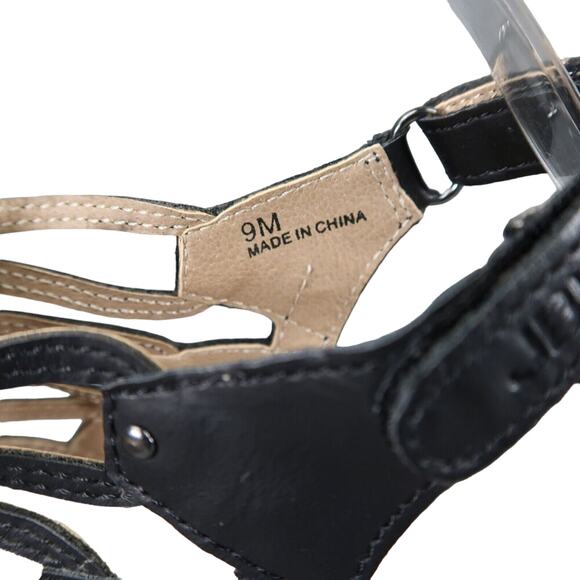 Jambu Shoes Womens 9 Sandals Wedge Platform Fashion Caged Peep Toe Cushioned JBU - Picture 8 of 14